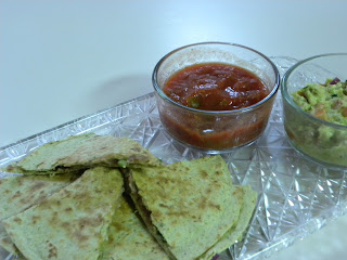 Quesadillas with Homemade Salsa & Guacamole
