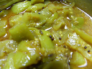 Raw Green Tomatoes Subji or Pickle