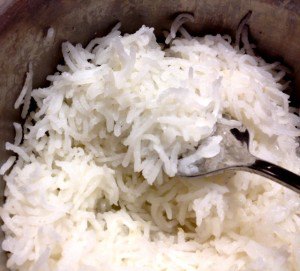 Fluff your rice with fork
